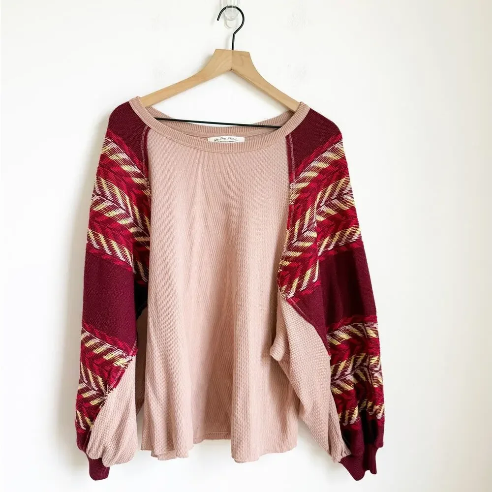 Free People Rainbow Dreams Sweater Pullover Small